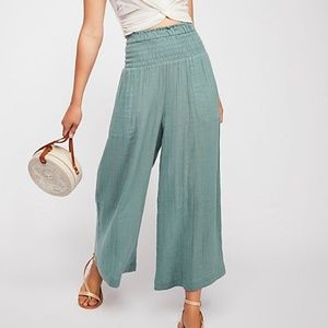 Free People The Hartl Wide Leg Beach Pant